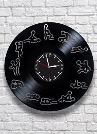 "камасутра" - настенные часы из виниловых пластинок. уникальны...