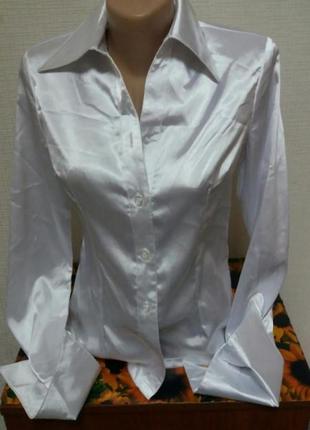 Атласная блуза