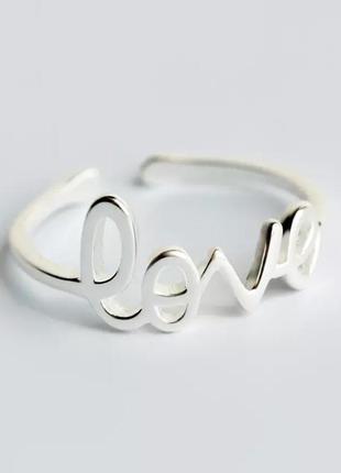 Нежное кольцо love , стерлинговое серебро 925