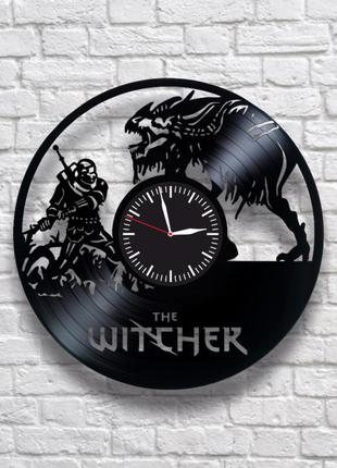 "witcher" - настенные часы из виниловых пластинок. уникальный ...