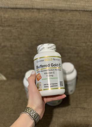 Буферизованный витамин Gold C от California Gold Nutrition 750мг,