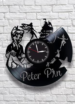 "питер пэн" - настенные часы из виниловых пластинок. уникальны...