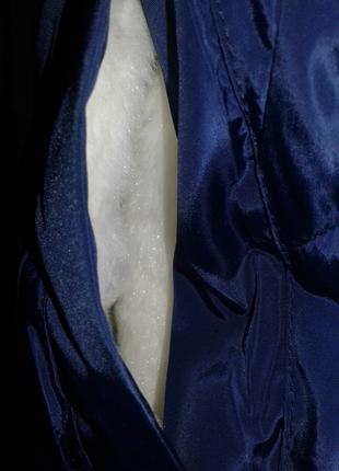 Куртка синяя смеховыми карманами , 6XL