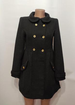 H&m чорне демісезонне пальто на зріст до 160 см