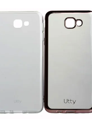 Чехол 2 штуки Utty Thin+Elect Clear/Pink для Samsung J5 Prime G5