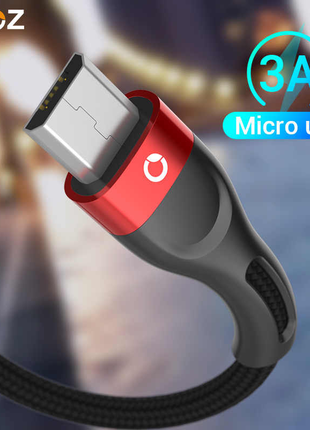 PZOZ Micro USB Nylon кабель быстрой зарядки QC3.0 5V/3A 0,5 м