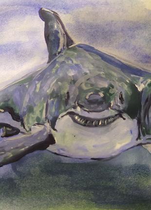 Картина "Двоголова акула" , 2020 рік