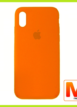 Чехол накладка Silicone Case Full Cover для Apple iPhone X/XS