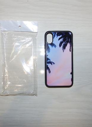 Чехол для iphone x / xs  пальмы