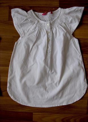 Хлопковая блуза y. d. на 4-6 лет