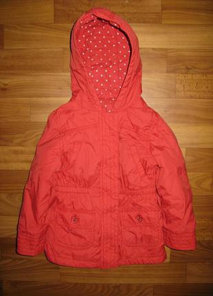 Красная куртка m&s на 4-5 лет