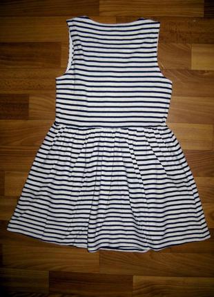 Пллотное платье m&s на 5-7 лет