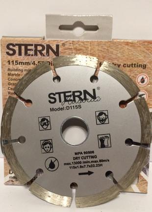 Диск алмазний Stern 115x22 сегмент
