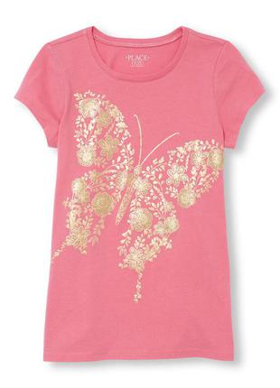Новые футболки с золотой бабочкой девочке 5-6,  16 лет от chil...