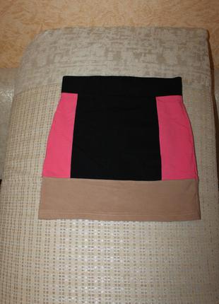 Трикотажная юбка размер s, м от h&m, англия