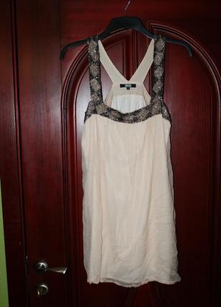 Вечернее нарядное шелковое платье 12 eur наш 42-44 размер от asos