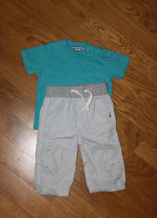 Фирменные штаны и футболка мальчику 3-6 мес