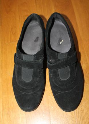 Женские туфли натур. замш 41, 42 размер, 27 см стелька от foot...