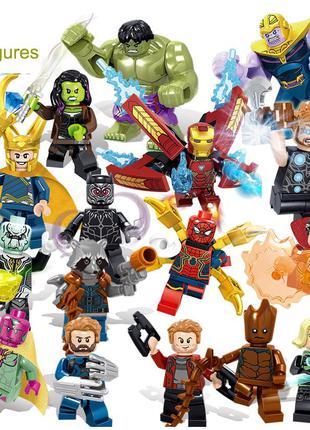 Фигурки мстители, marvel супергерои для лего lego