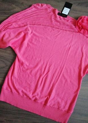 Новый розовый свитер размер хл