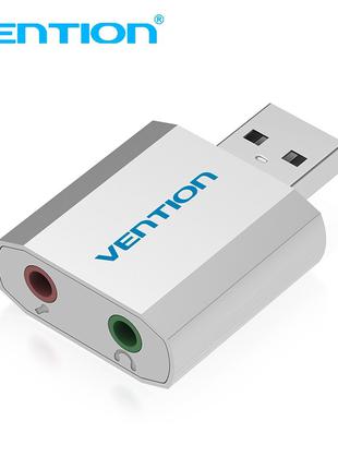 Vention VAB-S13 внешняя USB звуковая карта на наушники + микрофон