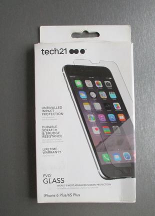 Захисне скло Tech21 для Apple iPhone 6 + 6S Plus