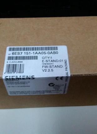 6ES7151-1AA05-0AB0 INTERFACE MODULE IM151-1 Siemens Simatic ET...