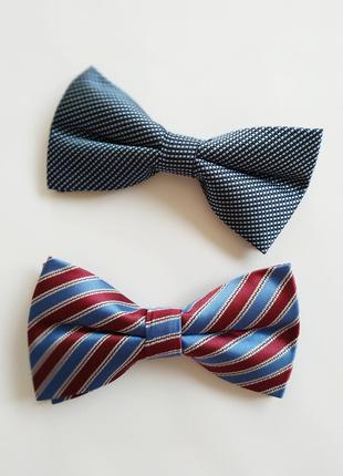 Бабочка галстук на заколке полосатая набор