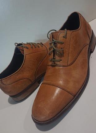 Мужские кожаные фирменные туфли.cole haan.