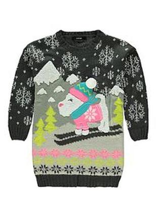 Новогодний свитер рождественский пуловер