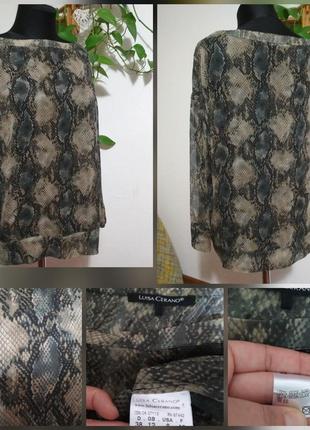 Фирменная шёлковая итальянская базовая блуза в стиле свитшет 1...