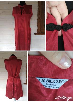 Фірмове шовкове плаття міді в китайському стилі натуральне 1...