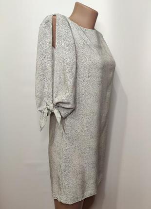 H&m прямое мини платье с интересными рукавами, 100% вискоза
