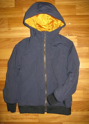 Темно-синяя деми куртка zara на 7 лет