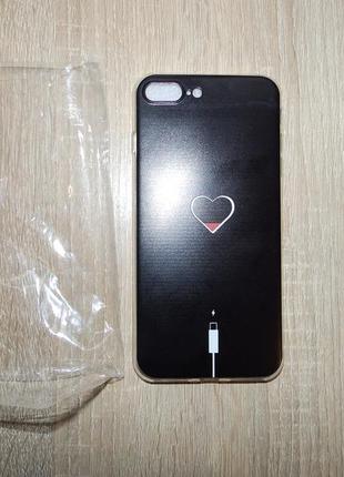 Чехол на apple iphone 7 plus подзарядка сердца дизайнерские чехлы