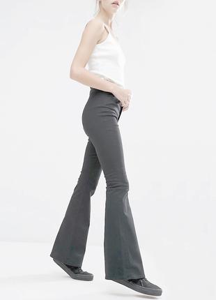 Monki Швеция женские брюки мом 29/34 прямые джинсы штаны клеш