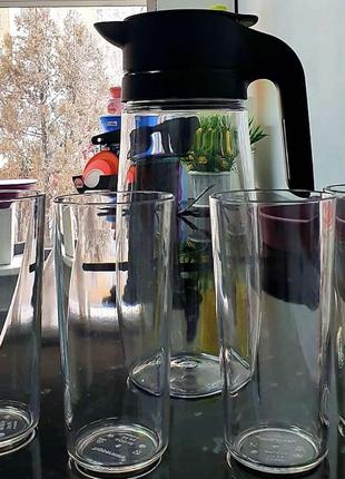 Набір глечик Кристал 1,7 л 4 склянки 400 мл,Tupperware