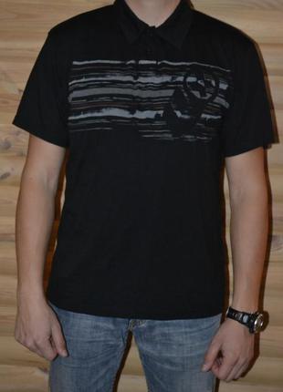 Поло quiksilver футболка мужская черная размер xl чоловіча чорна