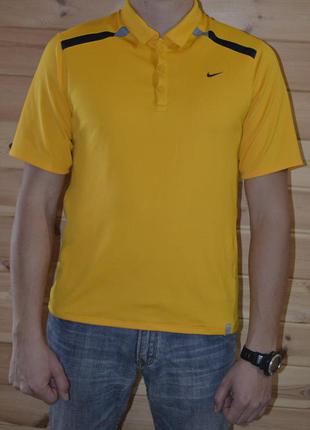Поло nike футболка мужская желтая найк размер м чоловіча жовта