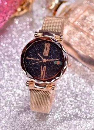 Годинник Sky Watch/годинник жіночий наручний колір золотистий