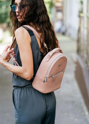 Кожаный женский мини-рюкзак