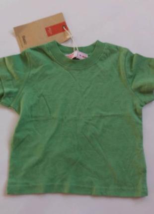 Fox. футболка базовая зелёная 3-6 месяцев.