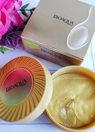 Гидрогелевые патчи для глаз с золотом bioaqua golden eye