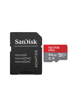 Карта Памяти Micro Sd SanDisk 100mb Класс 10 A1 64 Гб