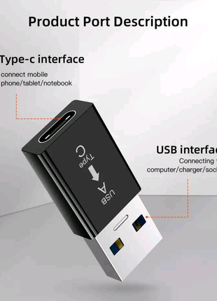 Type-C к USB 3.0 - Переходник, Адаптер OTG