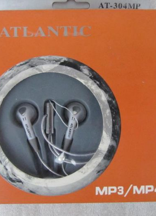 Наушники Atlantic, Корея, MP3, телефоны, кольцевой шнур 1 м,