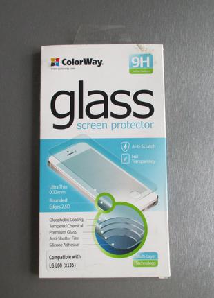 Защитное стекло для LG L60 x135  (9H ; 2.5D ; 0.33mm)
