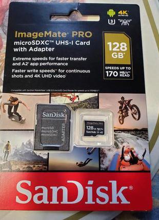 SanDisk 128GB ImageMate Pro micro SDXC UHS-1 (U3) A2 V30 170 MB/s