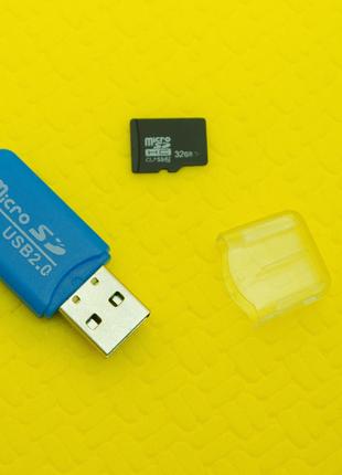 Міні USB Картрідер Адаптер Card Reader MicroSD T-Flash
