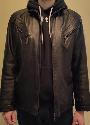 Мужская куртка из натуральной кожи размер s-m